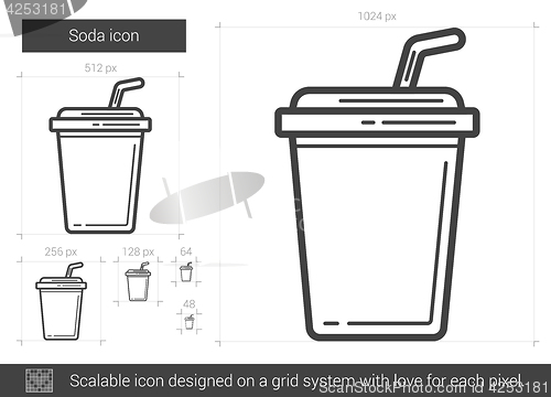 Image of Soda line icon.
