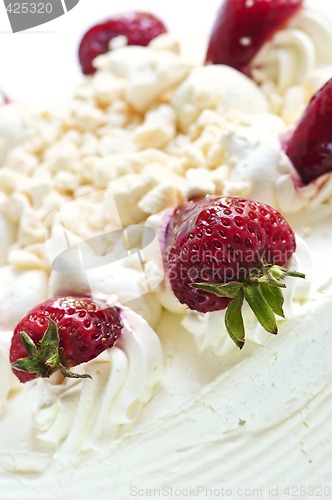 Image of Strawberry meringue cake