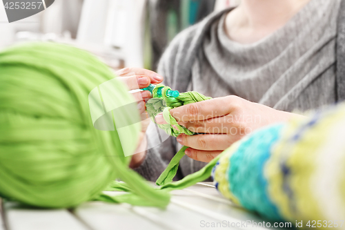 Image of Knitting crochet.