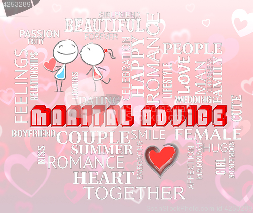 Image of Marital Advice Shows Find Love And Advisory