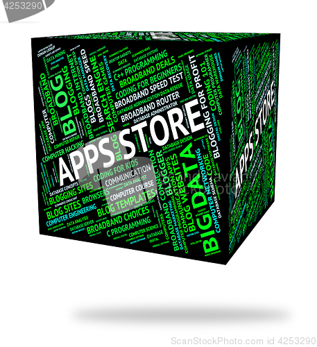 Image of Apps Store Means Retail Sales And Applications
