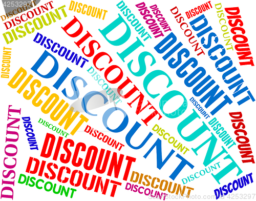 Image of Discount Words Represents Promotion Promo And Bargain