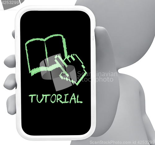 Image of Tutorial Online Means Learn Internet And Tutoring 3d Rendering