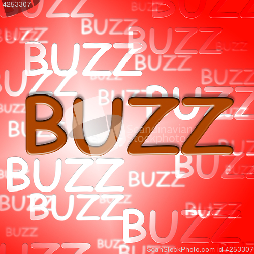 Image of Buzz Words Indicates Public Relations And Announcement