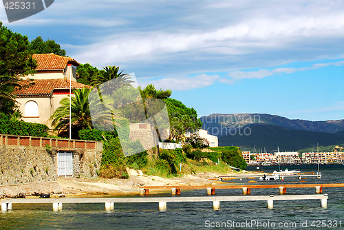 Image of Mediterranean coast of French Riviera