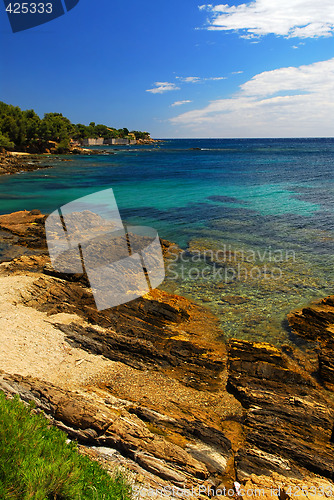 Image of Mediterranean coast of French Riviera