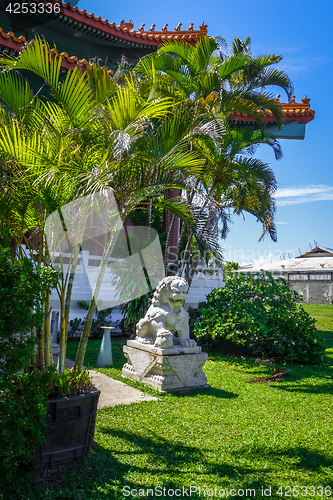 Image of Chinese temple in Papeete on Tahiti island