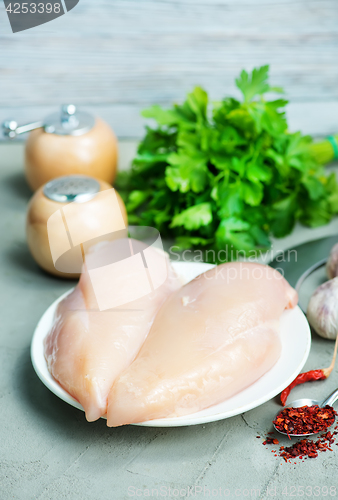 Image of raw chicken fillet