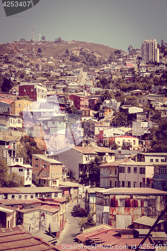 Image of Valparaiso cityscape, Chile