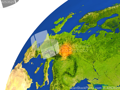 Image of Country of Czech republic satellite view