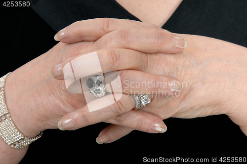 Image of Two folded hands praying.