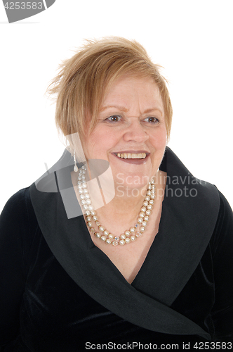 Image of Closeup portrait on senior woman.