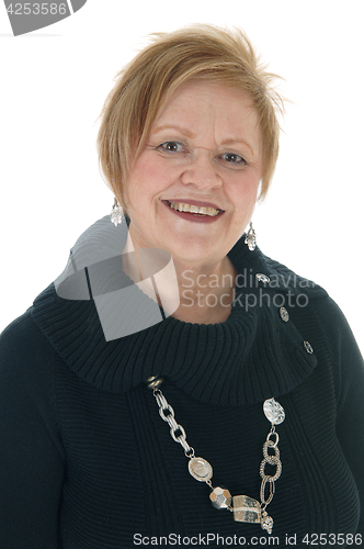 Image of Senior citizen woman smiling.