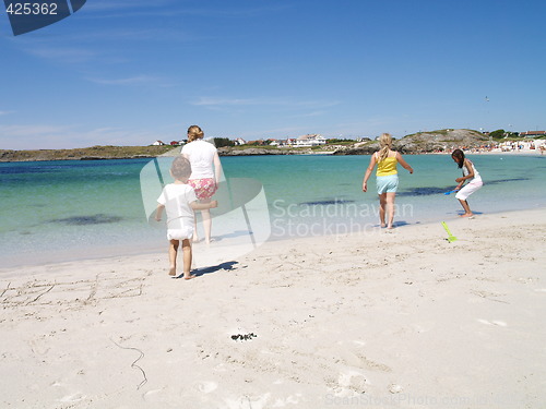 Image of children on beach