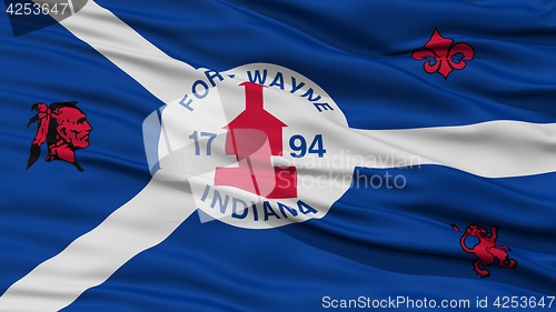 Image of Closeup of Fort Wayne City Flag
