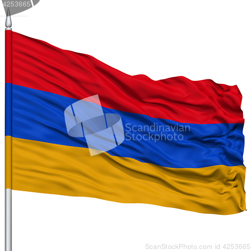 Image of Armenia Flag on Flagpole