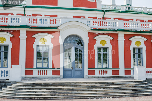 Image of The facade of the Catherine Palace in the park Kadriorg