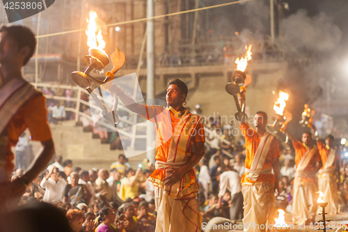 Image of Ganges Aarti ceremony, Varanasi