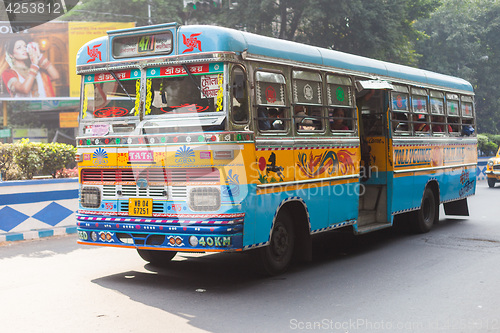 Image of Kolkata (Calcutta) city bus