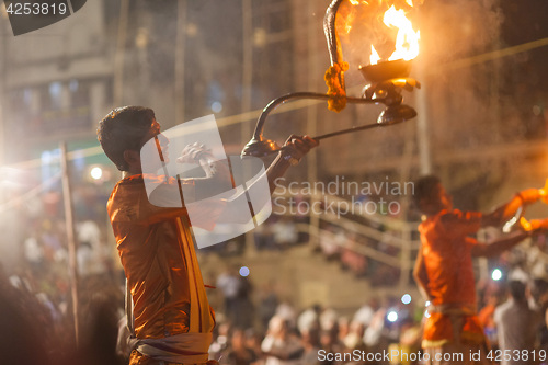 Image of Ganges Aarti ceremony, Varanasi