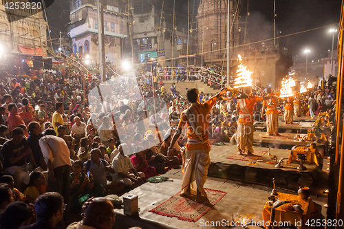 Image of Ganges Aarti ceremony, Varanasi