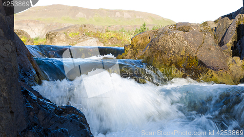 Image of Close-up view of a water fall