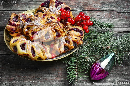 Image of Christmas cookies and toy