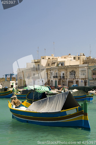 Image of  Marsaxlokk ancient fishing village malta mediterranean