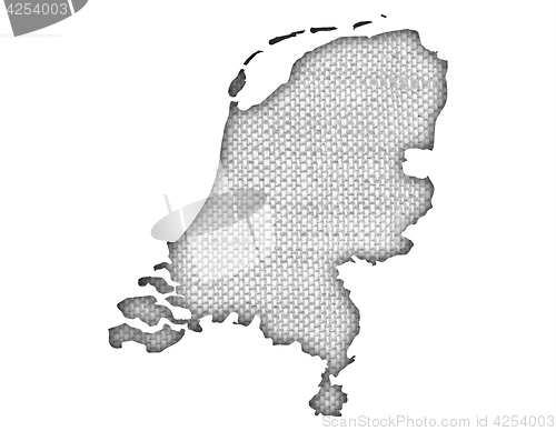 Image of Textured map of the Netherlands in nice colors