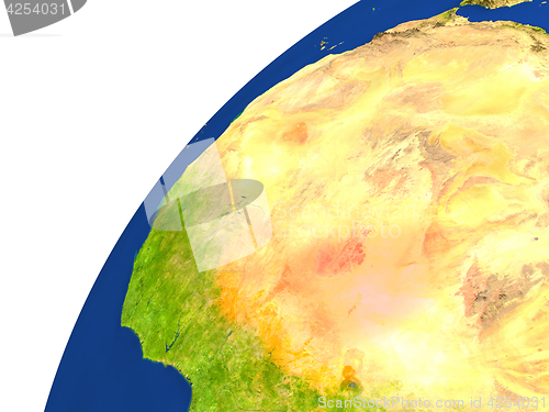 Image of Country of Niger satellite view