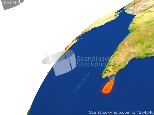 Image of Country of Sri Lanka satellite view