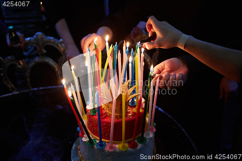 Image of Blazing Amazing Birthday Candles. Happy Birthday.