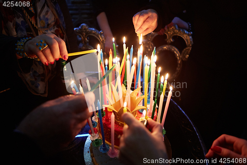 Image of Blazing Amazing Birthday Candles. Happy Birthday.