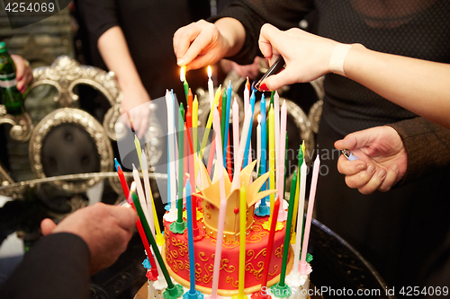 Image of Blazing Amazing Birthday Candles. Happy Birthday.