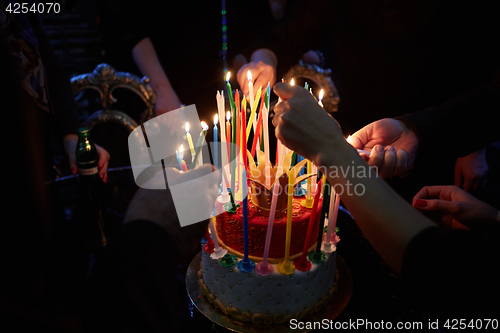 Image of Blazing Amazing Birthday Candles. Happy Birthday.