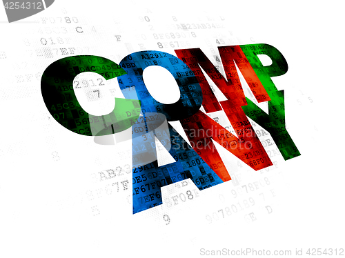 Image of Finance concept: Company on Digital background