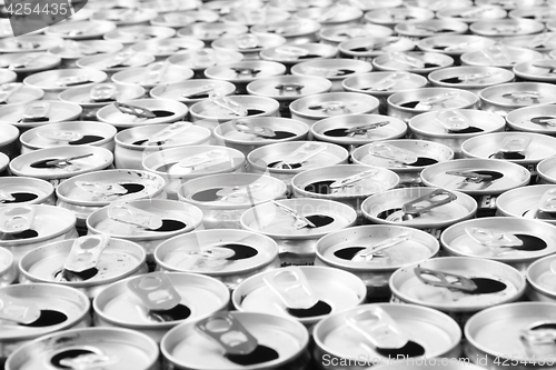 Image of empty aluminum cans