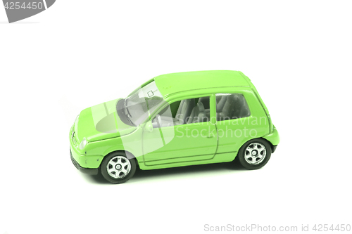 Image of green car toy