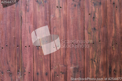Image of Red wooden panel