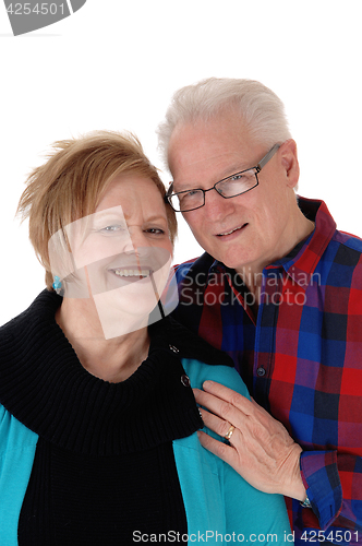 Image of Portrait of lovely senior couple.