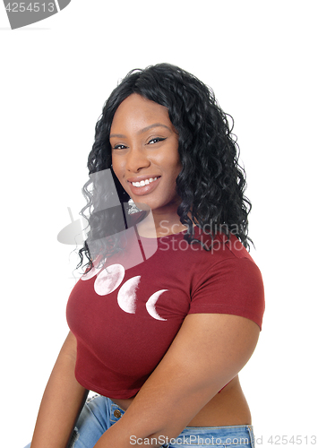Image of Closeup shoot of African woman.