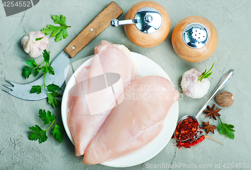 Image of raw chicken fillet