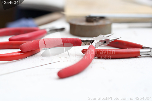 Image of Tongs and pliers, workshop tools