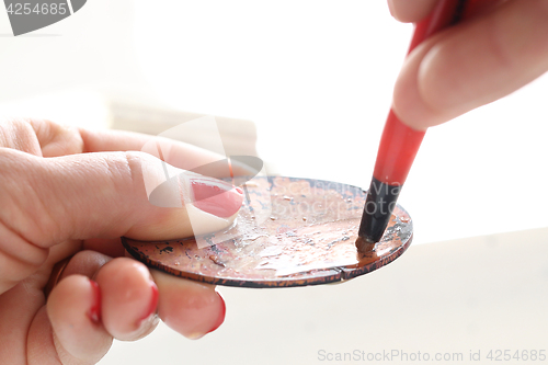 Image of pigments painting