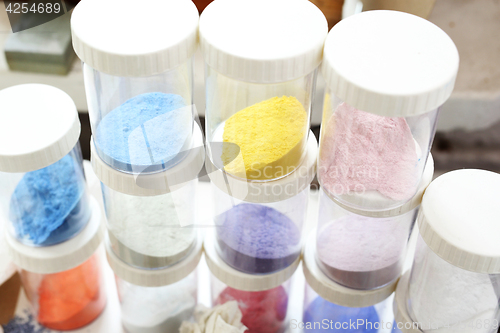 Image of Shop for plastics, pigments painting