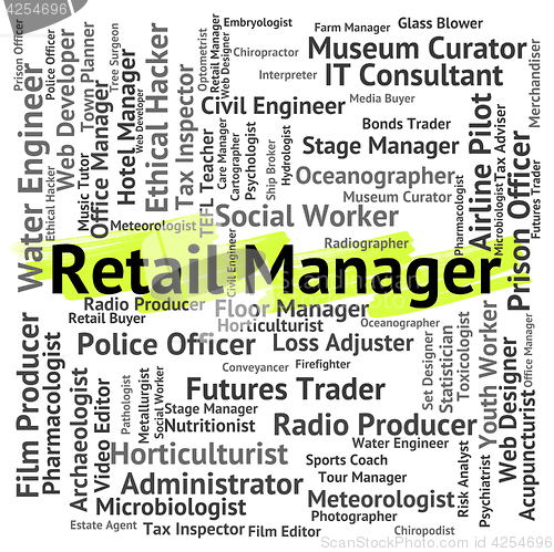 Image of Retail Manager Represents Retailing Supervisor And Employee