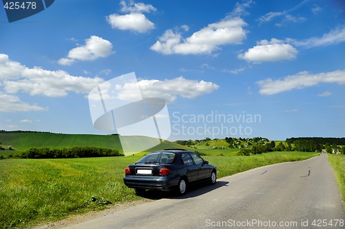 Image of Car and landscape