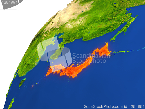 Image of Country of Japan satellite view