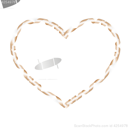 Image of Shiny ribbon Valentines day. EPS 10