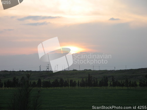 Image of The sun goes down. Nicosia. Cyprus